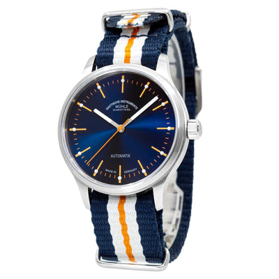 M1-40-72-NB-Muhle Glashutte Men's M1-40-72-NB  Panova Blue Dial Watch