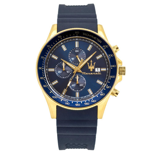 Maserati Men's R8871640004 SFIDA Chrono Blue Dial Watch