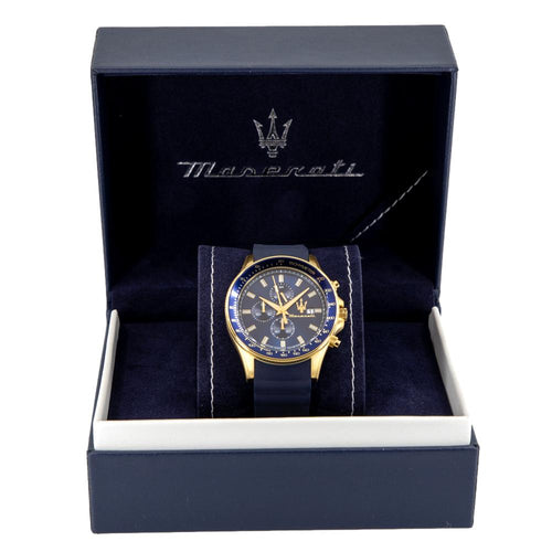 Maserati Men's R8871640004 SFIDA Chrono Blue Dial Watch