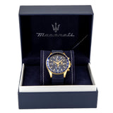 Maserati Men's R8871640004 SFIDA Chrono Blue Dial Watch