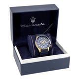 Maserati Men's R8871640004 SFIDA Chrono Blue Dial Watch