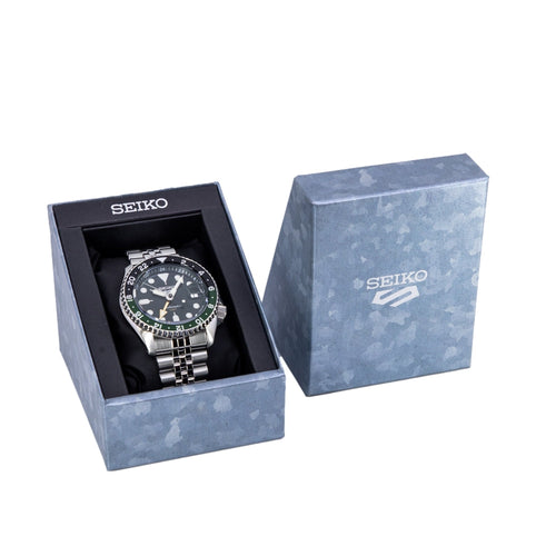 Seiko Uomo SSK035K1 5 Sports Green Dial Automatico GMT