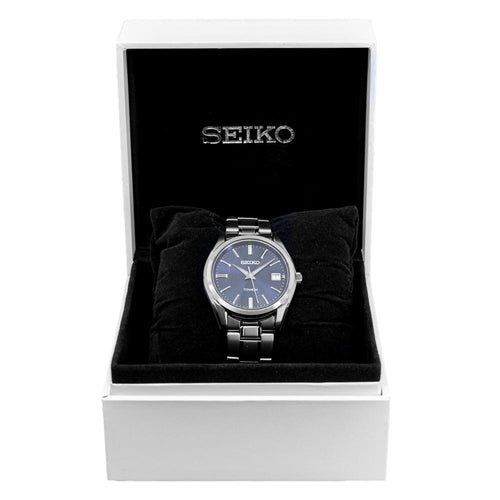 Seiko Men's SUR373P1 Heren Titanium Blue Dial Watch