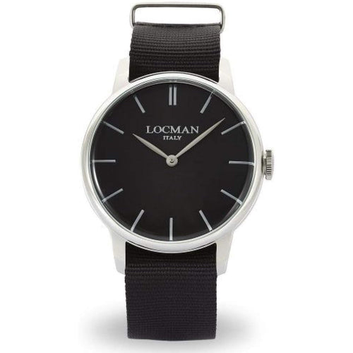 Locman 0251V01-00BKNKNK 1960 Classic Quartz Men's Watch