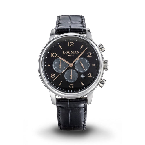 Locman 0254A01R-00BKGY2PK 1960 Quartz Men's Watch