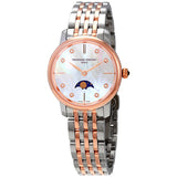 Frederique Constant FC-206MPWD1S2B Classics Quartz Slimline Ladies Moonphase Woman's Watch