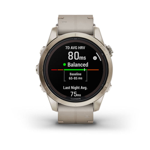 Garmin 010-02776-30 fēnix® 7S Pro – Sapphire Solar Edition Quartz Men's Watch