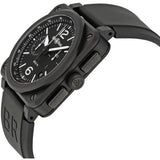 Bell & Ross Men's BR0394-BL-CE Aviation Chronograph Steel Automatic Watch
