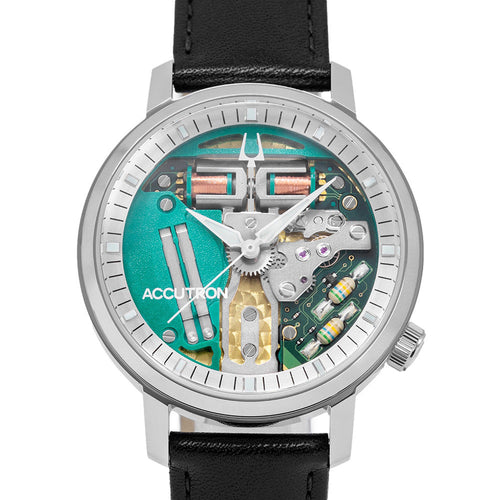 Bulova 26A211 Accutron Electronic tuning fork Spaceview 314 Men's Watch