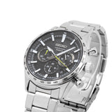 Seiko Men's SSB413P1 Sport Chronograph Black Dial Watch