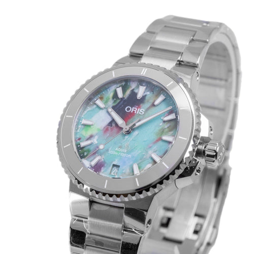 Oris 01 733 7792 4150-07 8 19 05P Aquis Automatic Date Upcycle Men's Watch