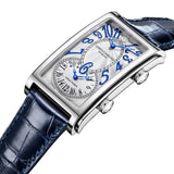 Cuervo y Sobrinos 1112.1AM Prominente Automatic Icónico Doble Tiempo Men's Watch