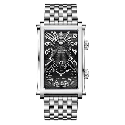 Cuervo y Sobrinos 1112B.1NM Prominente Automatic Icónico Doble Tiempo Men's Watch