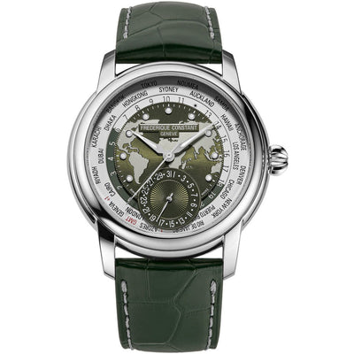 Frederique Constant FC-718KWM4H6 Classics Worldtimer Manufacture Automatic Men's Watch