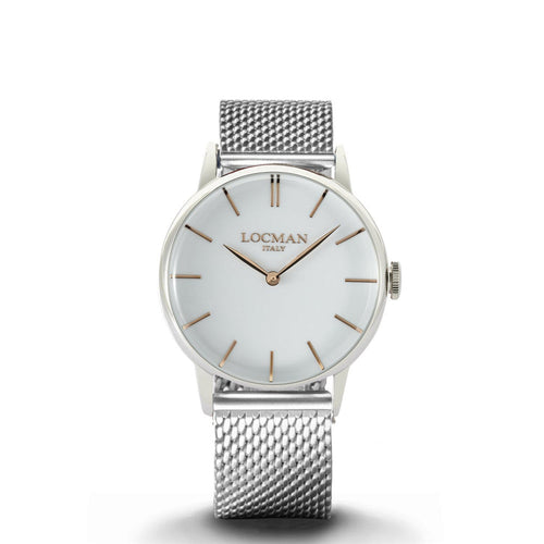 Locman 0251V08-00WHRGB0 1960 Quartz Men's Watch
