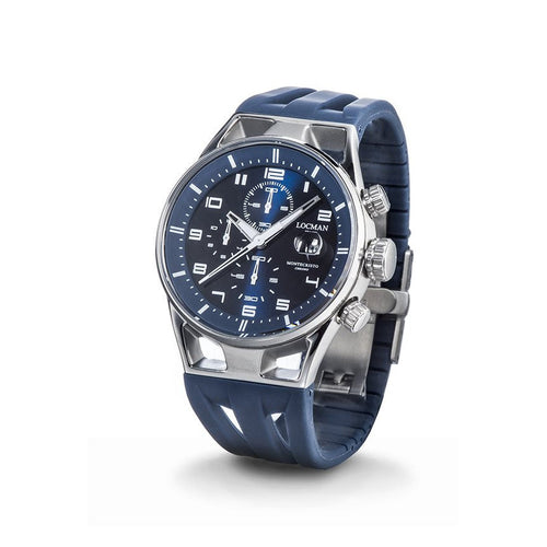 Locman 0542A02S-00BLWHSB Montecristo Quartz Men's Watch