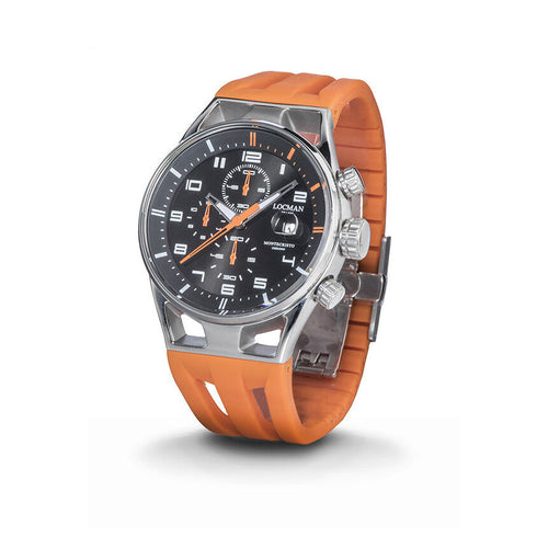 Locman 0542A01S-00BKORSO Montecristo Quartz Men's Watch