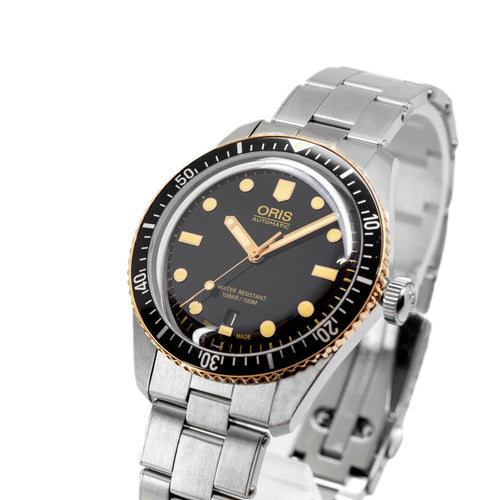 Oris 01 733 7707 4354-07 8 20 18 Divers 65 Black Dial Watch