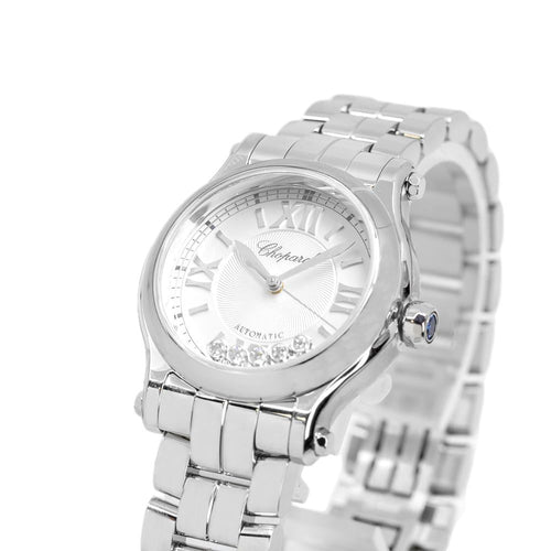 Chopard Ladies 278573-3012 Happy Sport Silver Dial Watch