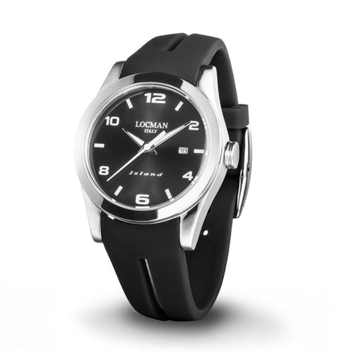 Locman 0613A01S-00BKWHSK Island Quartz Men's Watch