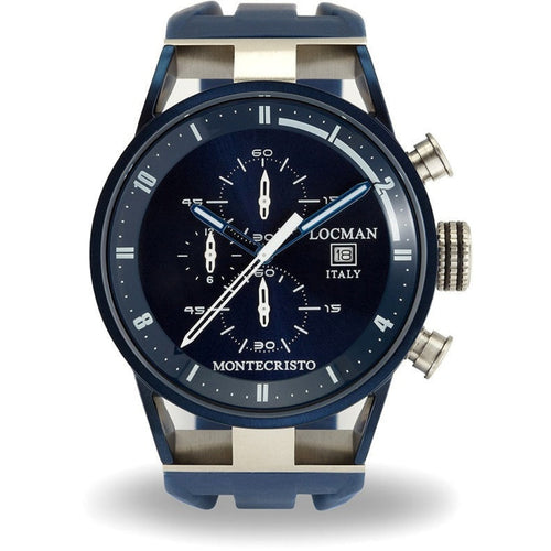 Locman Montecristo Mens 0510BLBLFWH0SIB  Stainless Steel. Titan Automatico Watch