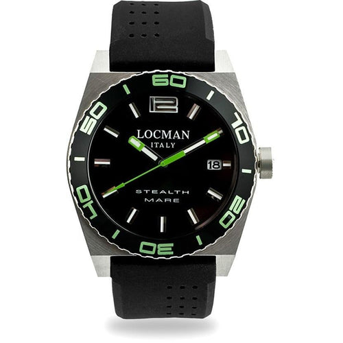 Locman Stealth Mens 021100KG-BKASIK  Stainless Steel. Titan Automatico Watch