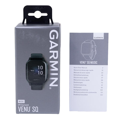 Garmin 010-02426-10 Venu Sq Music Edition Smart Watch Slate Black