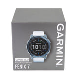 010-02540-25-Garmin 010-02540-25 Fenix 7 Mineral Blue Smartwatch Solar