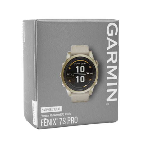 010-02776-15- Garmin 010-02776-15 Fenix 7S Pro Sand– Sapphire Solar Ed