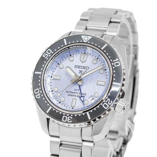 SPB385J1-Seiko SPB385J1 Prospex Glacier Blue Limited Ed GMT Auto