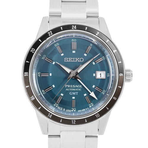 SEIKO PRESAGE HERRENUHR SSK009J1.Automatic GMT,neue Uhr+Etikett.2 Jahre  Garantie EUR 579,00 - PicClick FR