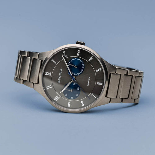 11539-777-Bering Time Uomo 11539-777 Titanium Brushed Silver Watch