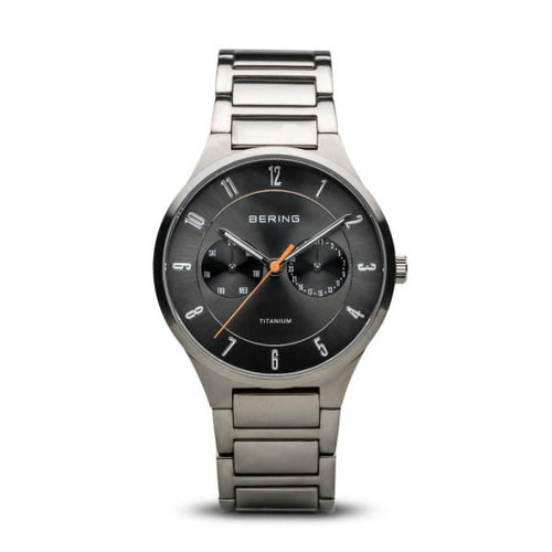 11539-779-Bering Time Uomo 11539-779 Titanium Brushed Silver Watch