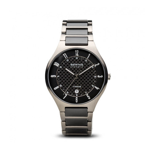 11739-702-Bering Time Uomo 11739-702 Titanium Brushed Silver Watch