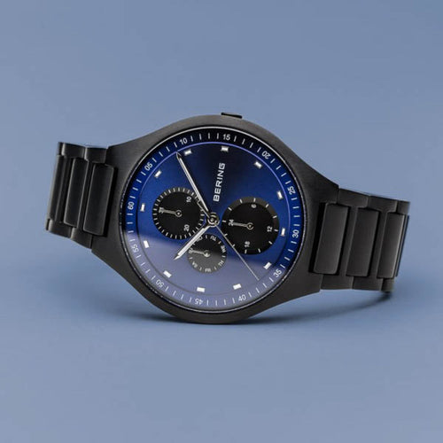 11741-727-Bering Time Uomo 11741-727 Titanium Brushed Black Watch