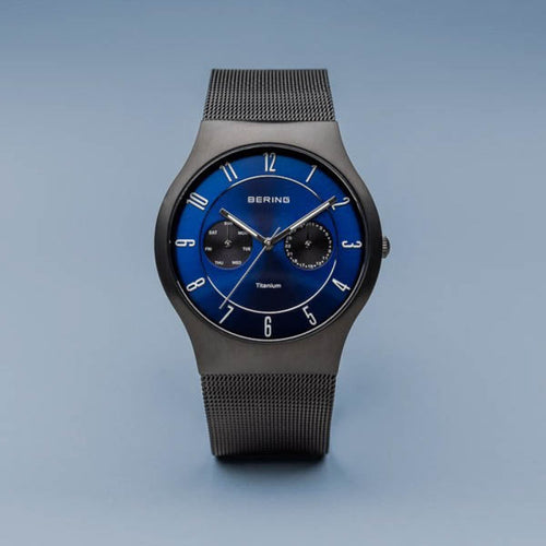 11939-078-Bering Time Uomo 11939-078 Titanium Brushed Black Watch