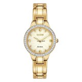 EX1362-54P-Citizen Donna EX1362-54P Silhouette Crystal Gold Eco-Drive