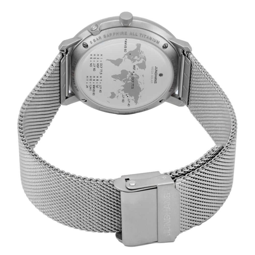 [ユンハンス] 腕時計 マックス・ビル メガソーラー 電波ソーラー 059 2021 04 メンズ グレー - 4