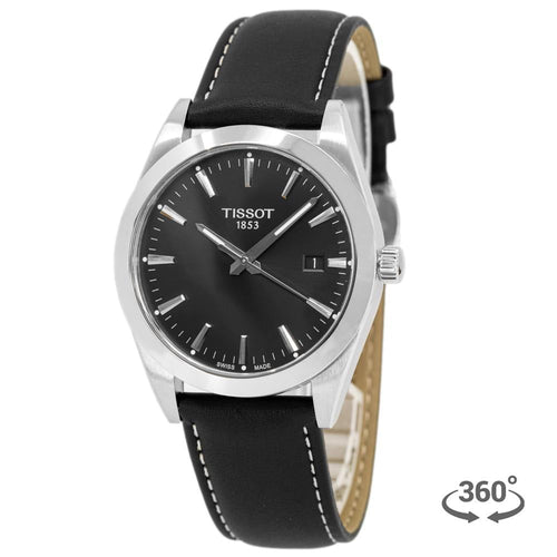 T1274101605100-Tissot Uomo T127.410.16.051.00 Gentleman Black Dial Quarzo